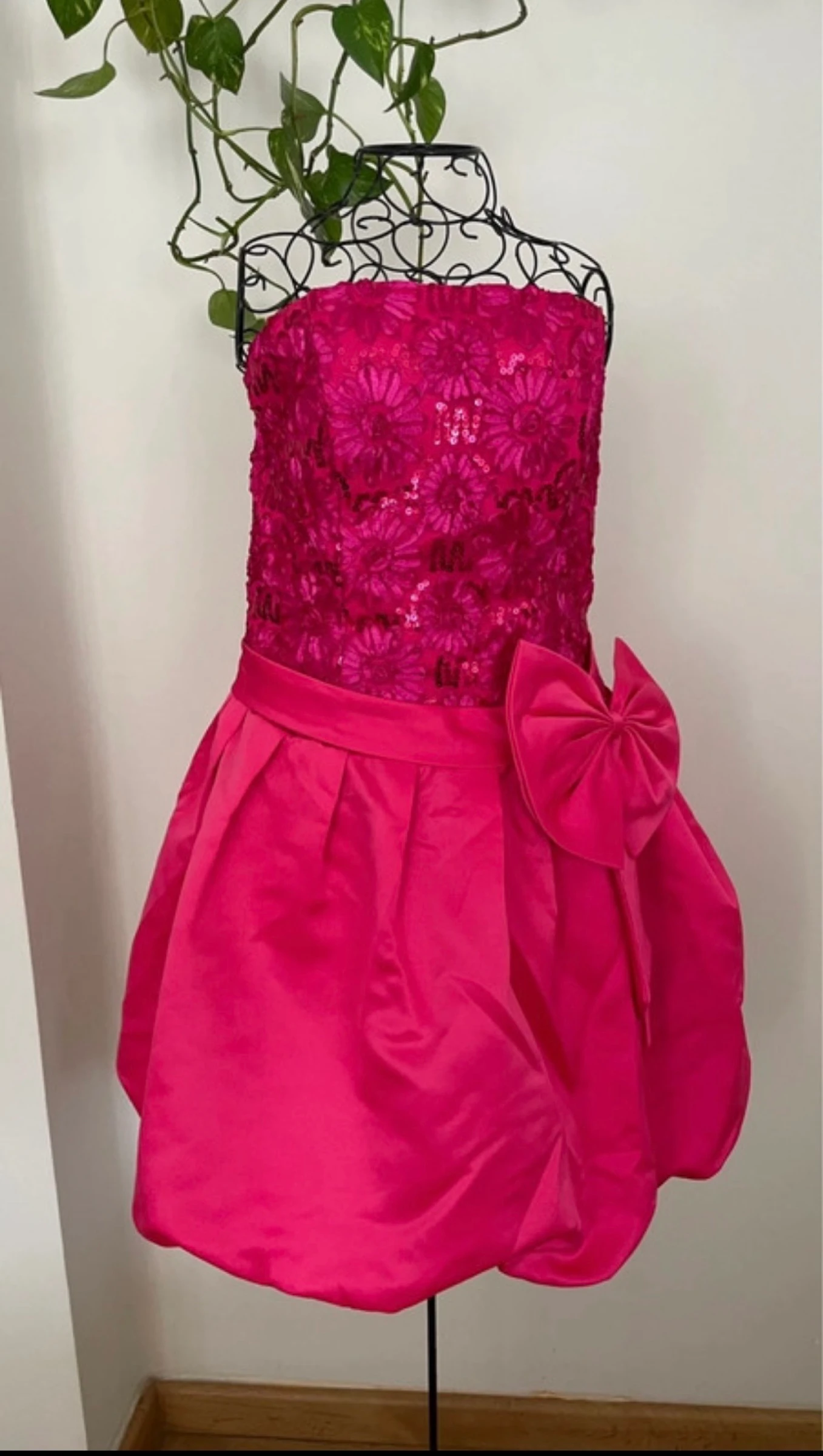 Vestido fucsia lentejuelas – photo 2
